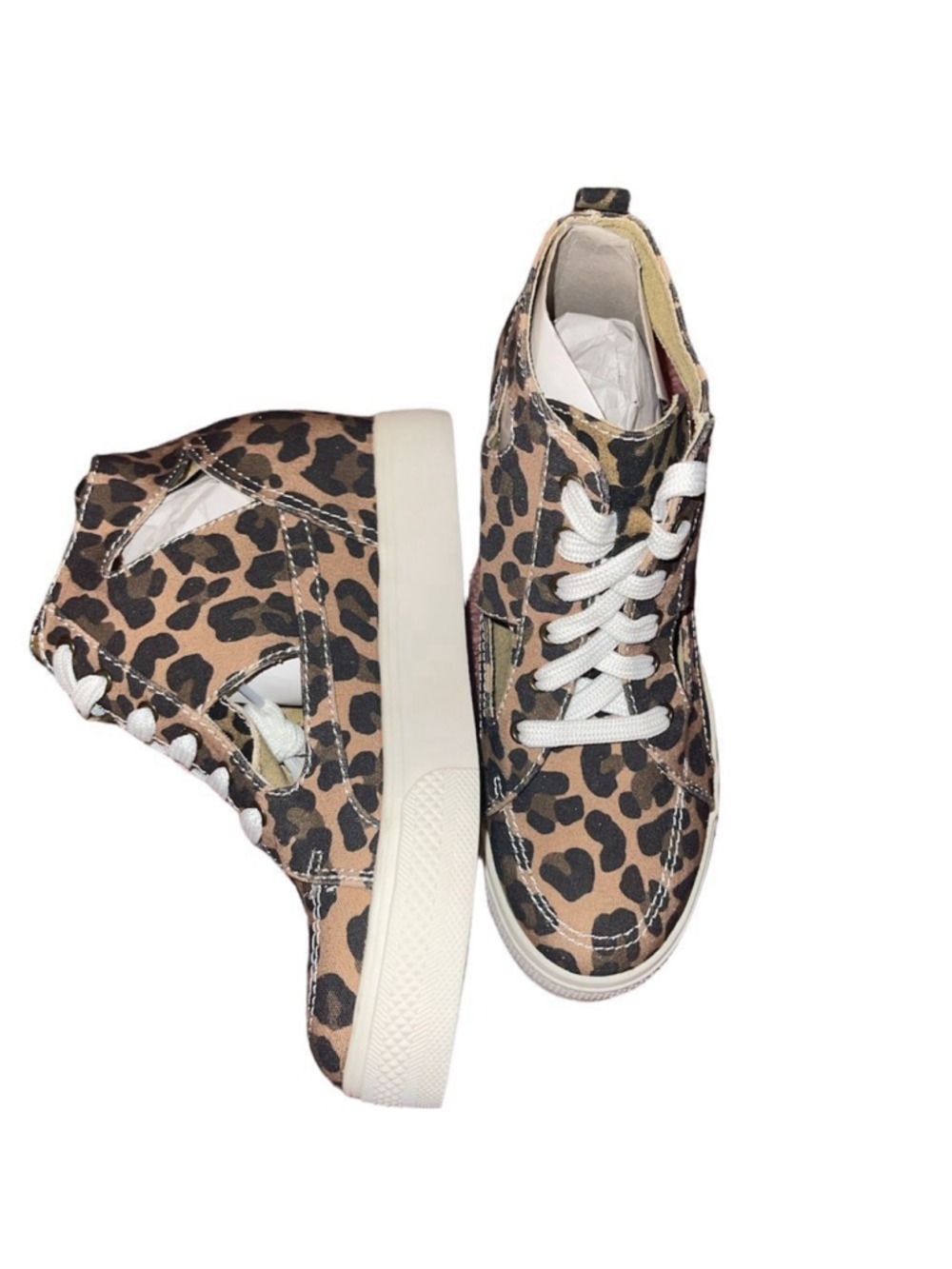 VERY G | Kendra Wedge Sneaker - Leopard Print 7 - Picture 2 of 7